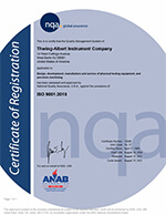 ISO 9001:2015 Certification Thwing-Albert