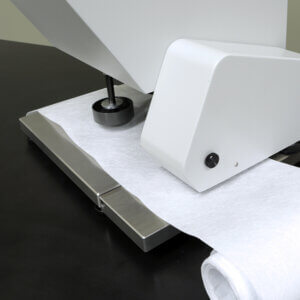Automatically test thickness at a continuous distance and rate.  