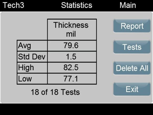 ProGage Touch - On Screen Statistics