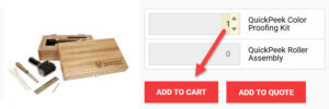 Order your QuickPeek Color Proofing Kit Online for US Customers.
