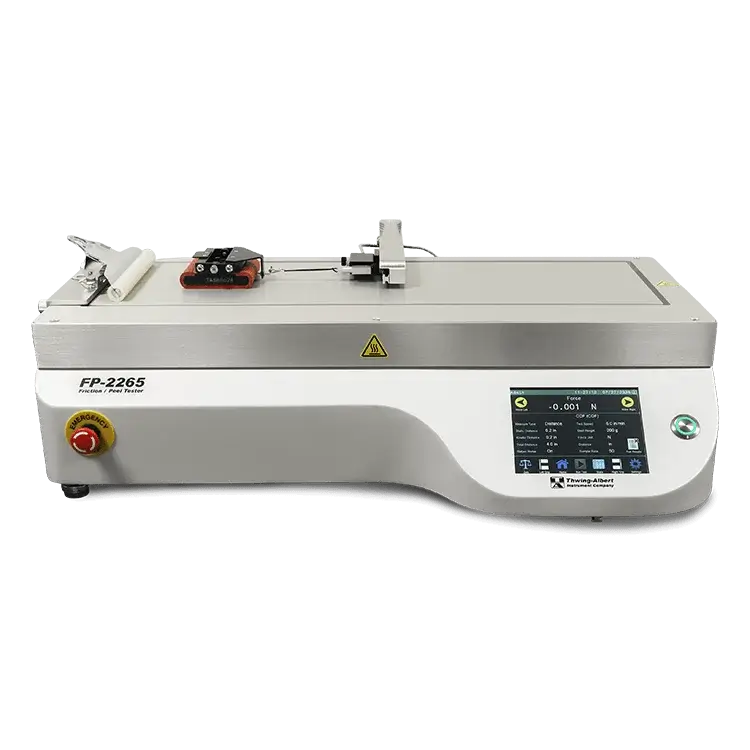 Heated Platen FP-2265 Friction/Peel Tester for elevated temperature testing applications.